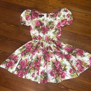 Trashy Diva Pink and Green Floral Dress